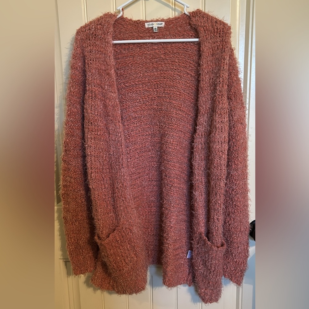 Women’s Open Front Textured Cardigan